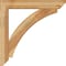 Ekena Millwork Thorton Slat Rough Sawn Bracket w/ Offset Brace, Western Red Cedar, 6"W x 32"D x 32"H BKT0604X32X32THR06RWR - alternate 2